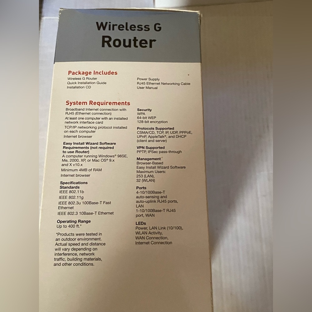 Belkin Wireless G Router 2006 5 x faster - Picture 5 of 6